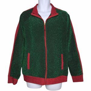 NWT 33 Degrees Metallic Jacket Blazer Mens L Christmas Holiday Party Glitter